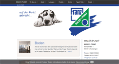 Desktop Screenshot of maler-punkt.de
