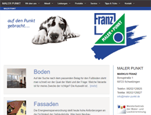 Tablet Screenshot of maler-punkt.de